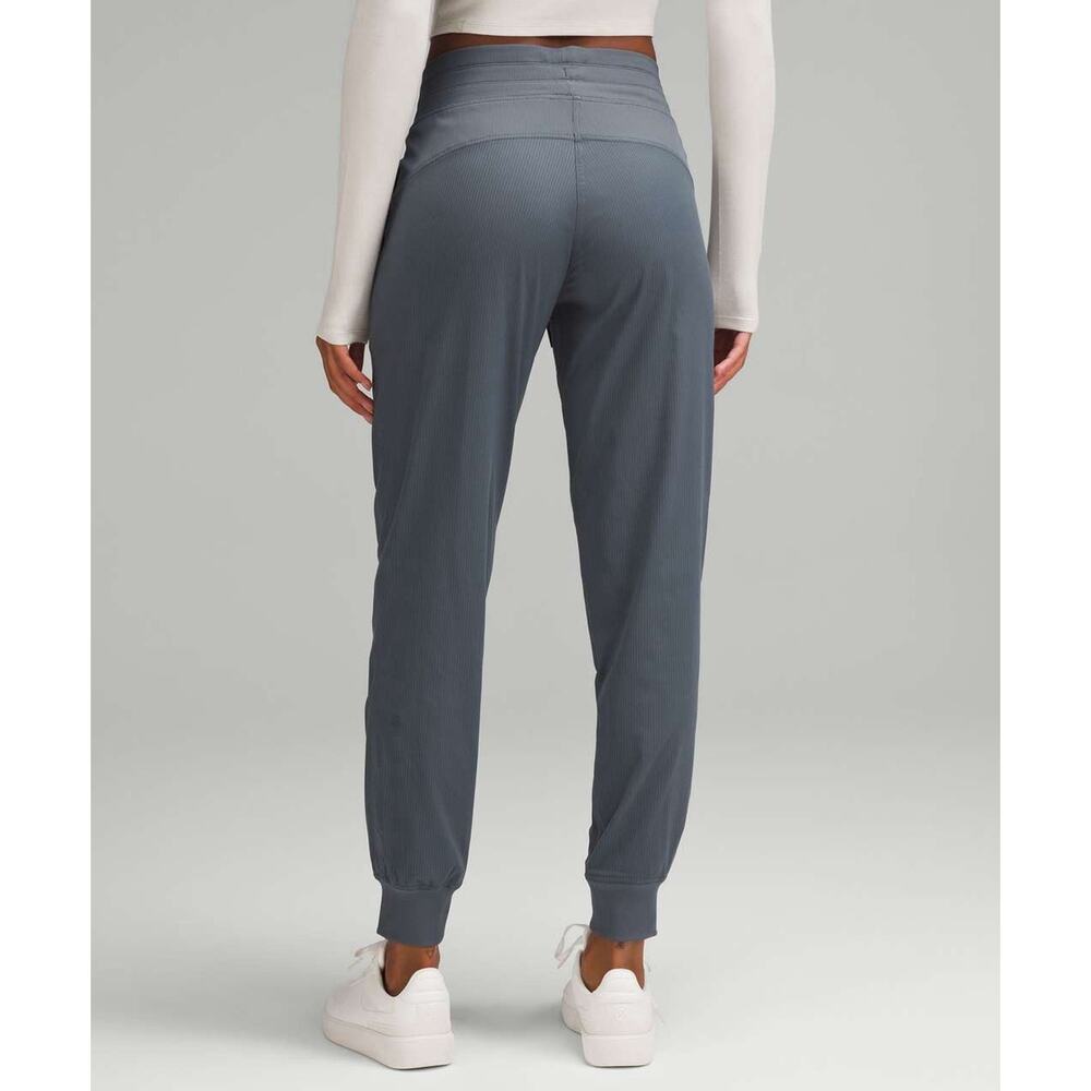 Lululemon Beyond the Studio Jogger Women's 8 Graphite Stripe Lightweight Ruched - Picture 2 of 10